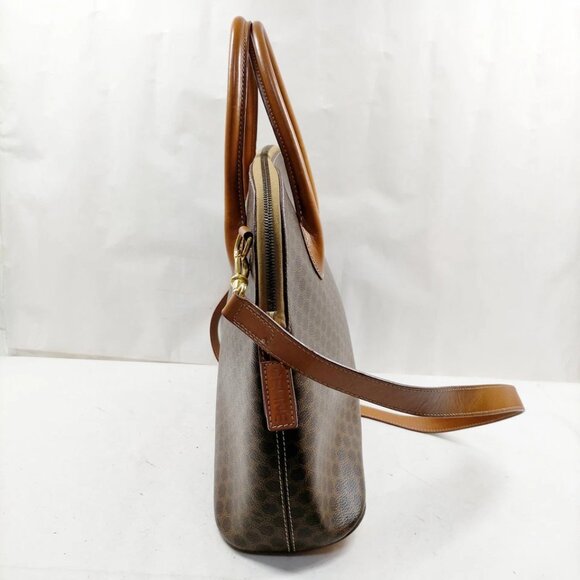 CELINE Hand Bag Brown PVC 450-052925 - Picture 4 of 13